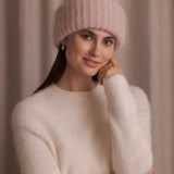 Paksu pipo kid mohair sekoitteesta, Blush/Light Rose