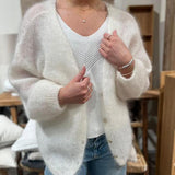 Americandreams - Cornelia mohairneuletakki, white