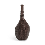 Mini Muse Bag Weave, Dark Brown