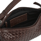 Mini Muse Bag Weave, Dark Brown