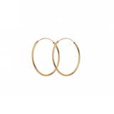 Mini Plain Hoops, Gold 20mm