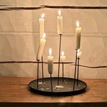 eno studio - MULTI CANDLE PIN kynttilänjalka, musta