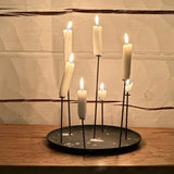 eno studio - MULTI CANDLE PIN kynttilänjalka, musta