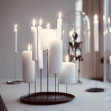 eno studio - MULTI CANDLE PIN kynttilänjalka, musta