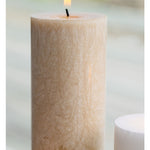 Oliiviöljykynttilä 6x18cm, hazelnut