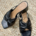 Flattered - Olivia pistokkaat nahkaa, musta