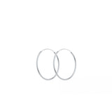 Plain hoops korvakorut 30mm, Silver
