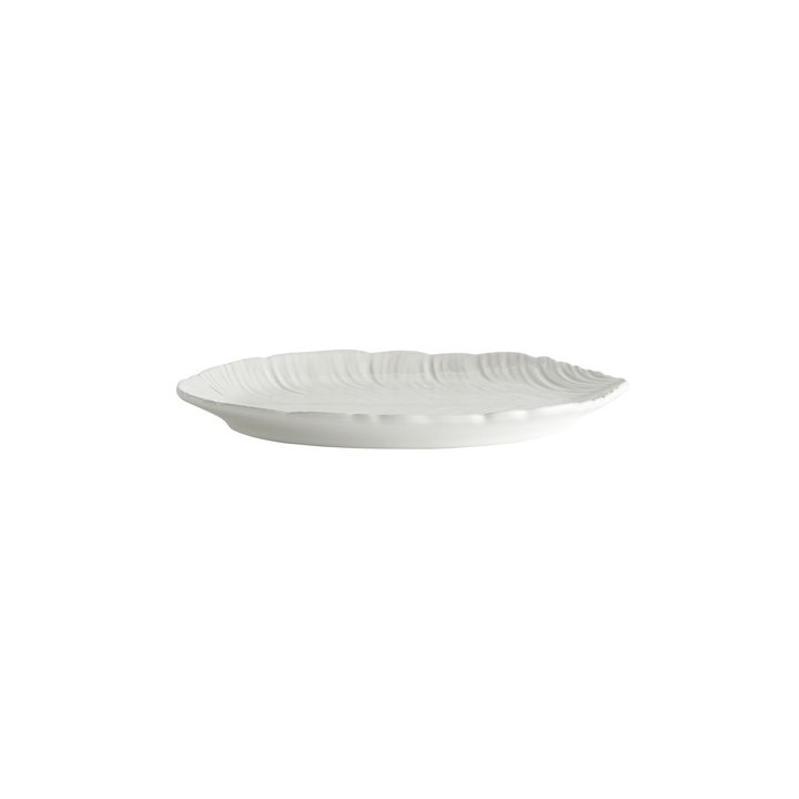 Pure Leaf kakkulautanen 18x22cm, white