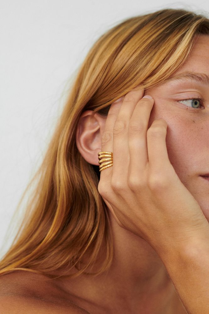 Poetry sormus - hopea