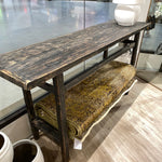 Snowdrops Copenhagen - pitkä sivupöytä hyllyllä #722, black