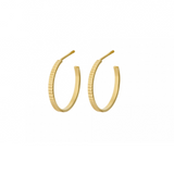 Sea Reflection hoops, Gold