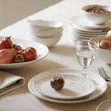 Pure Leaf kakkulautanen 18x22cm, white