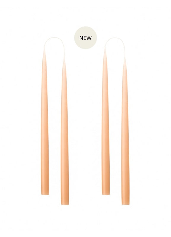 Kruunukynttilä pitkä 35cm, persikka