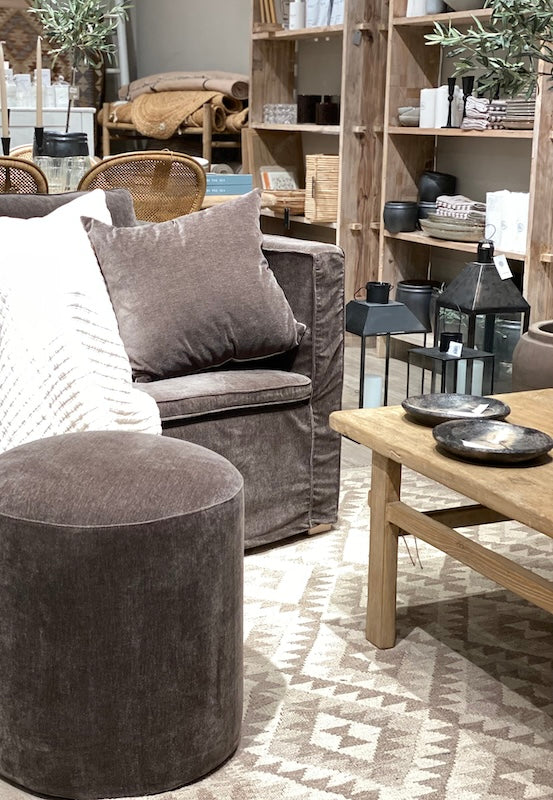 Pouf rahi 45x46, mocca