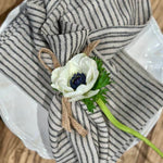 Olsson & Jensen - pellavaservetti, raidallinen 45x45 cm