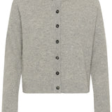 Neuletakki villaa, Light Grey Melange