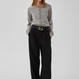 Neuletakki villaa, Light Grey Melange