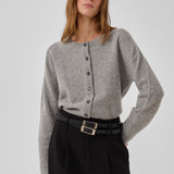 Neuletakki villaa, Light Grey Melange