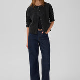 Neuletakki villaa, Dark Grey Melange