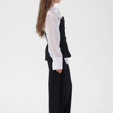 Evelina Barrel Pants long, Black