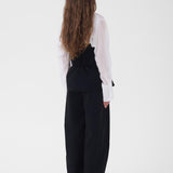Evelina Barrel Pants long, Black
