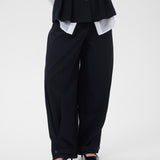 Evelina Barrel Pants long, Black