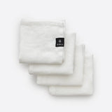Pellavaservetit, 4kpl, White
