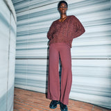 Mos Mosh - Maddie Bellis Pant long, rum raisin