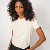 Dala t-paita o-kaula-aukolla, Ecru