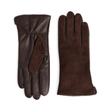 Carianne Suede nahkahanskat, Dark Brown