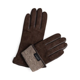 Carianne Suede nahkahanskat, Dark Brown