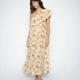 Soma Flower Field mekko, Burnt Olive