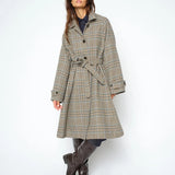 Selestine Check Coat, Oxford tan TULOSSA!