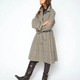 Selestine Check Coat, Oxford tan TULOSSA!