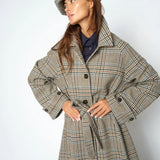Nylah Check Hat, Oxford Tan TULOSSA!