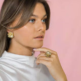 Daisy ring, Gold