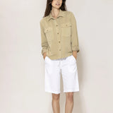 Lisamarie pellavashortsit, White