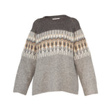 Mia Jacquard neule, Irongrey-Melange