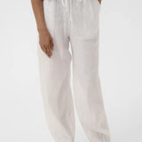 Betana pellavahousut (regular), Bright White