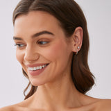 Verona crystal small hoop, Gold
