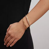 Tube bangle, Gold