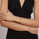 Tube bangle, Gold