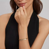 Tube bangle, Gold