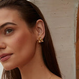 Rosie trio earring, Gold