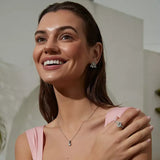 Rosie trio earring, Steel