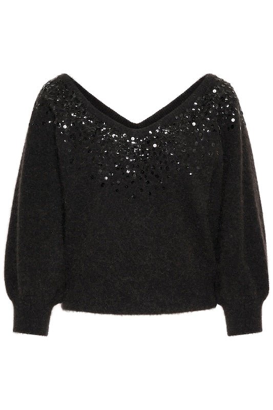 Malan neule, black