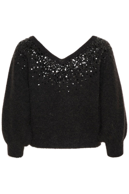 Malan neule, black