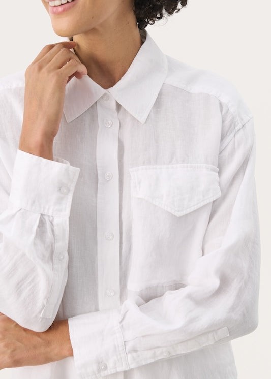 Nuvin pellavapaita, bright white