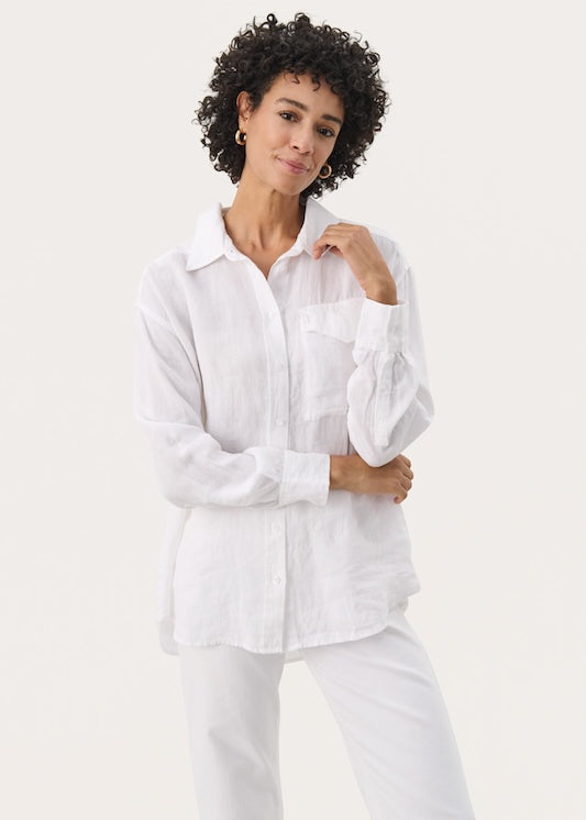 Nuvin pellavapaita, bright white
