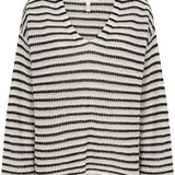 Nahni neulepusero, navy natural stripe